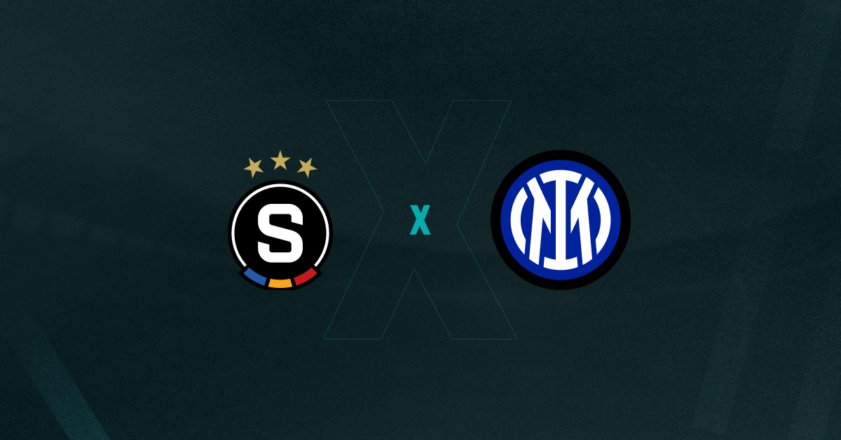 Escudos de Sparta Praga e Inter de Milão, que duelam pela Champions League
