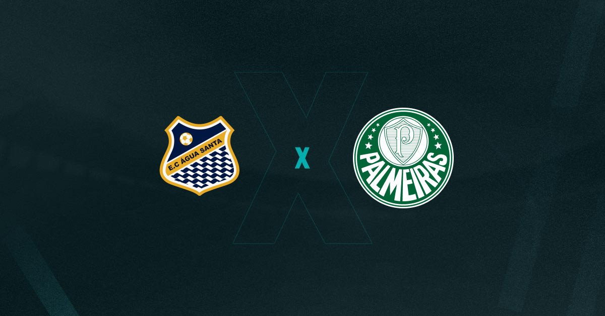 Escudos de Água Santa e Palmeiras, que se enfrentam pelo Paulistão