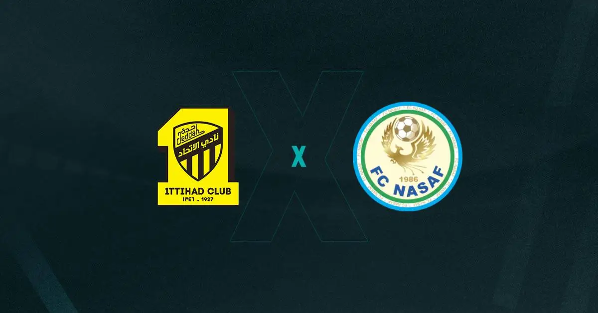 Escudos de Al-Ittihad e Nasaf, que duelam pela Champions League da Ásia