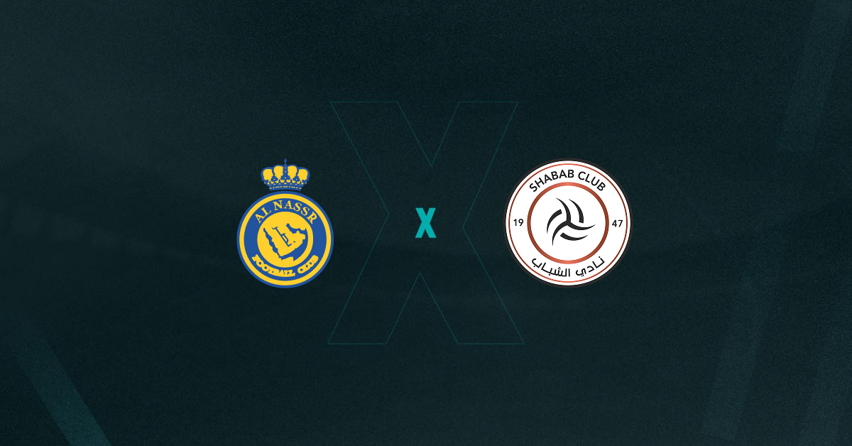 Escudos de Al-Nassr e Al-Shabab, que duelam pelo Campeonato Saudita