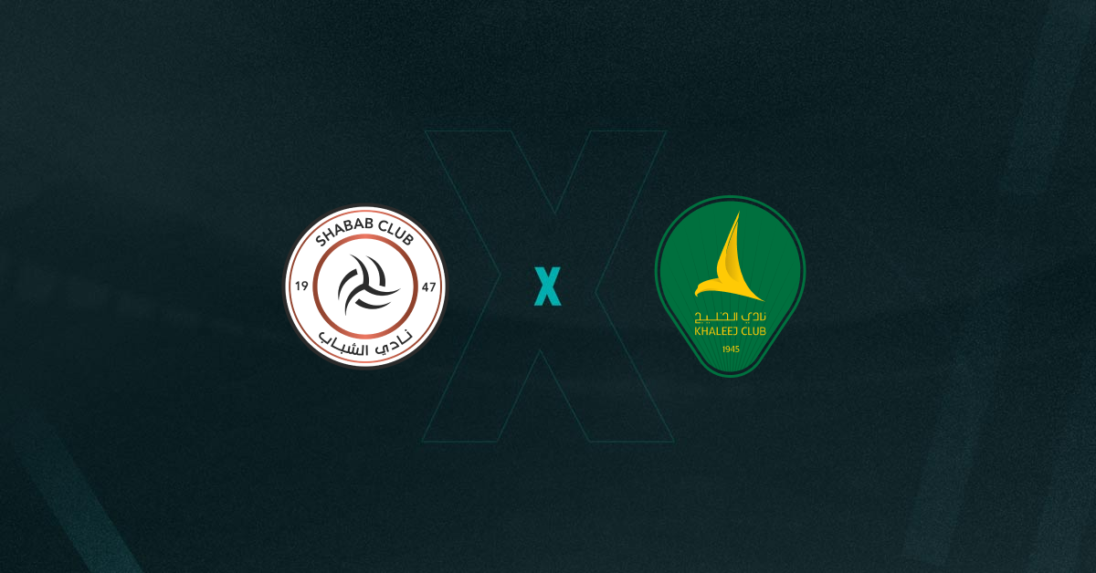 Al-Shabab e Al-Khaleej se enfrentam no Campeonato Saudita.
