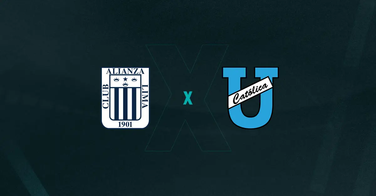 Escudos de Alianza Lima x Universidad Católica, que se enfrentam pela Sul-Americana