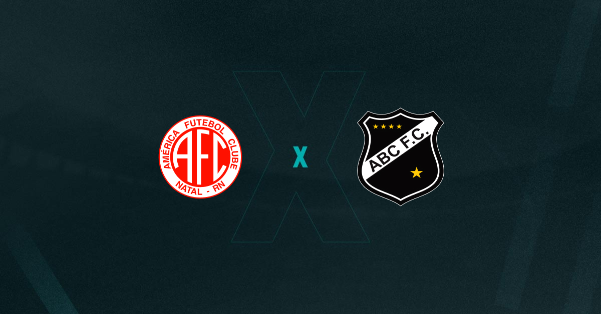 Escudos de América-RN x ABC, que se enfrentam hoje pelo primeiro jogo da final do Campeonato Potiguar 2025.