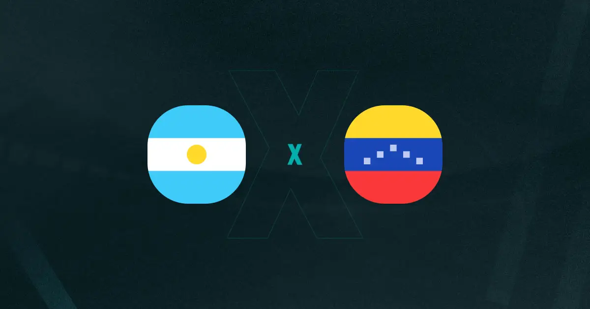 Escudos de Argentina x Venezuela, que se enfrentam em amistoso internacional