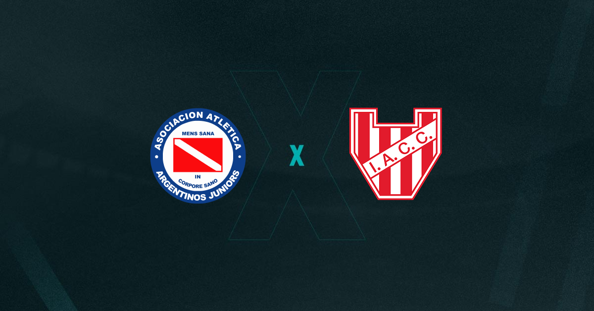 Escudos de Argentinos Jrs e Instituto, que se enfrentam pelo Campeonato Argentino