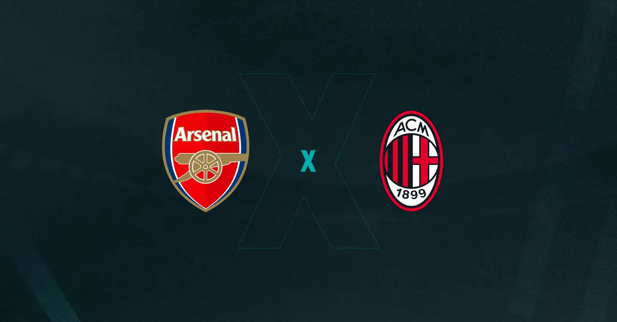 Escudos de Arsenal x Milan