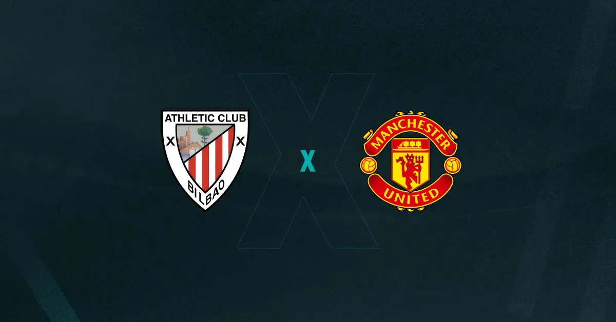 Escudos de Athletic Bilbao x Manchester United