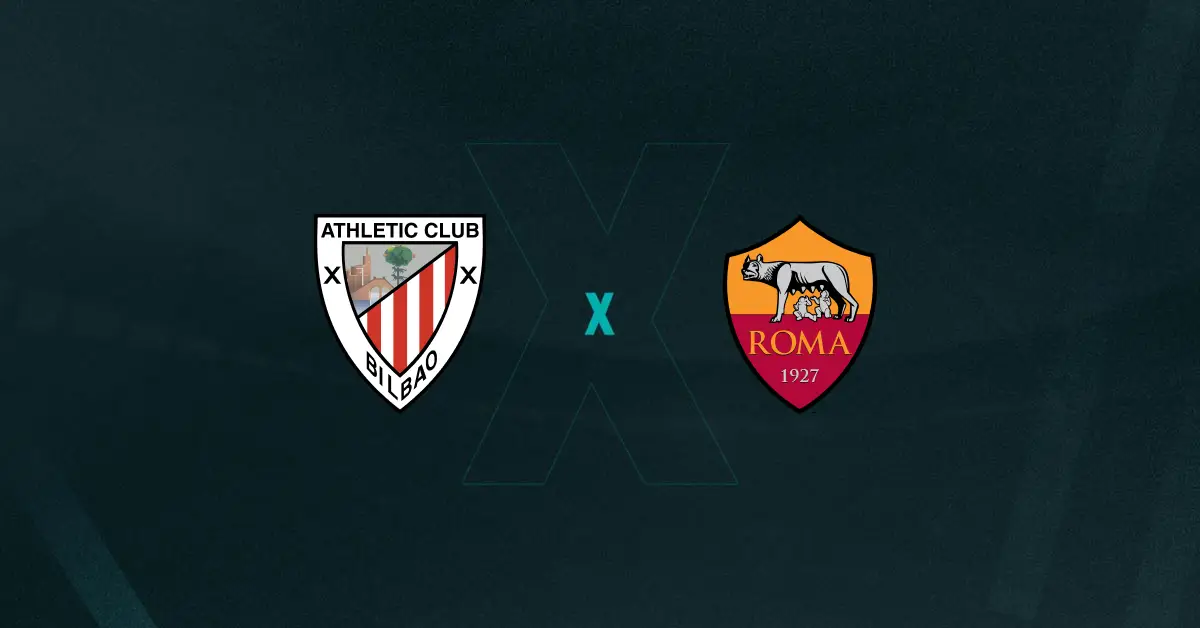 Escudos de Athletic Bilbao x Roma