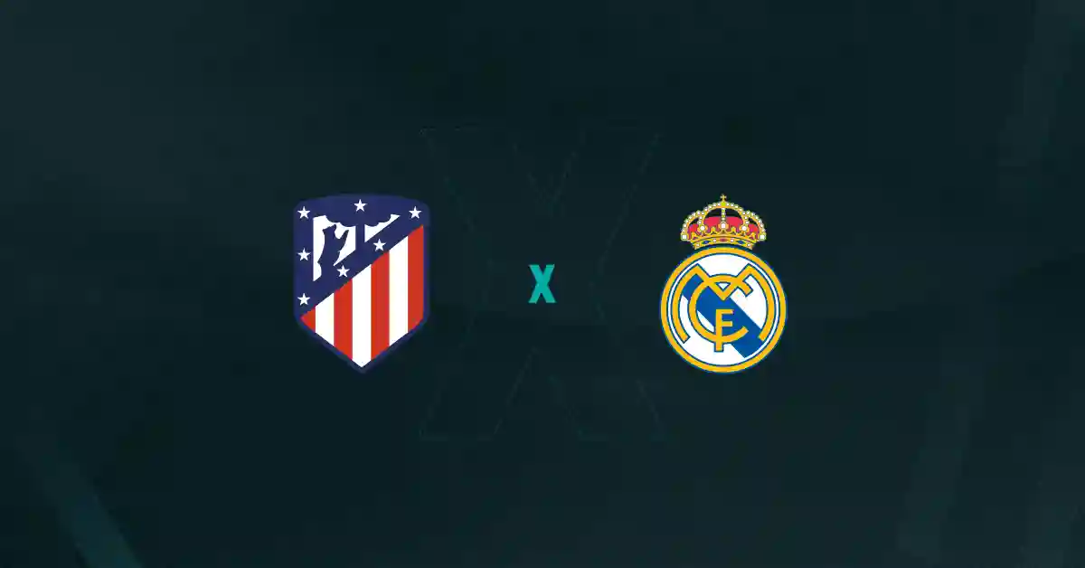 escudos Atlético de Madrid x Real Madrid