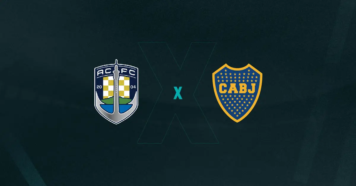 Escudos de Auckland City x Boca Juniors