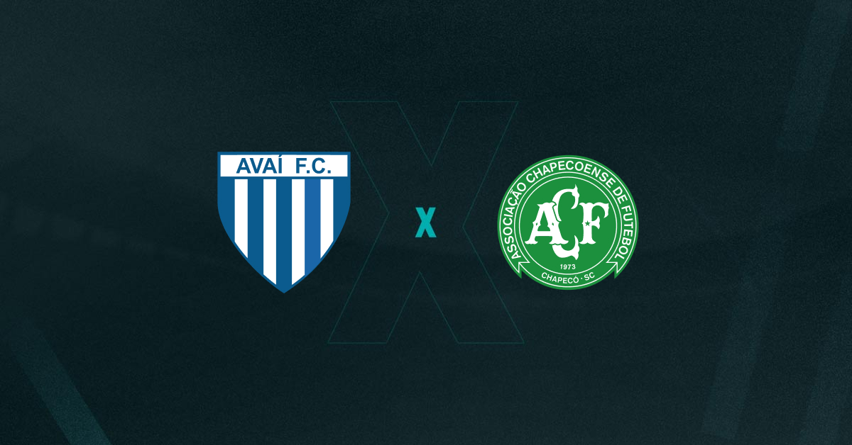 Escudos de Avaí x Chapecoense, que se enfrentam pela final do Catarinense