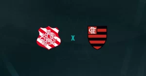 Escudos de Bangu x Flamengo, que se enfrentam pelo Campeonato Carioca