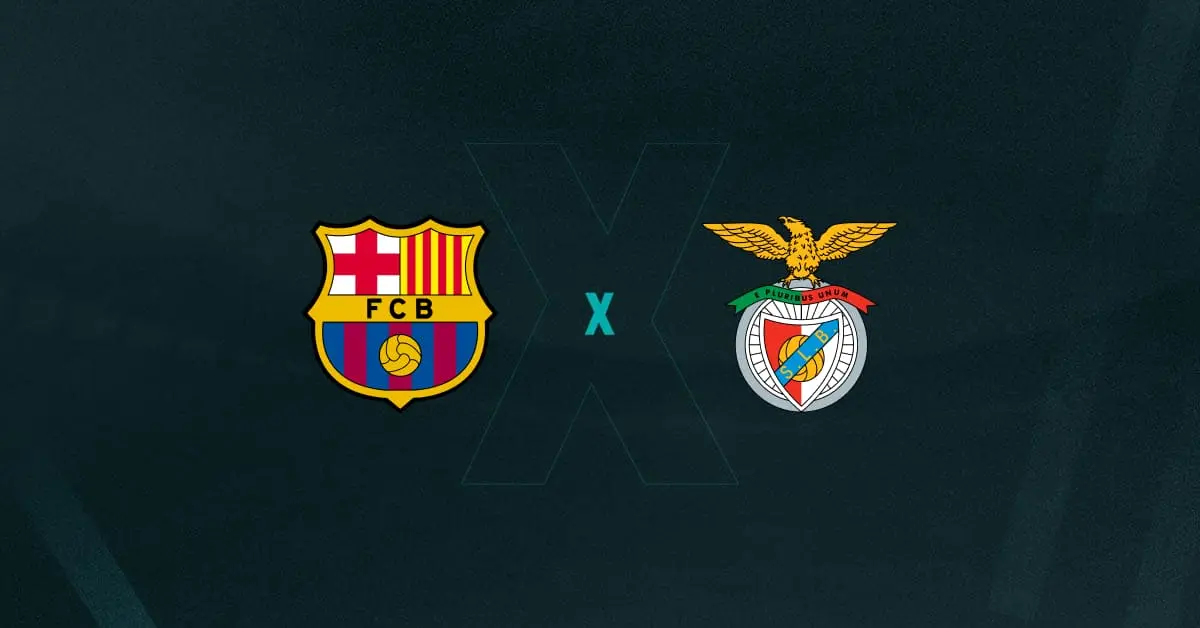 Escudos de Barcelona x Benfica