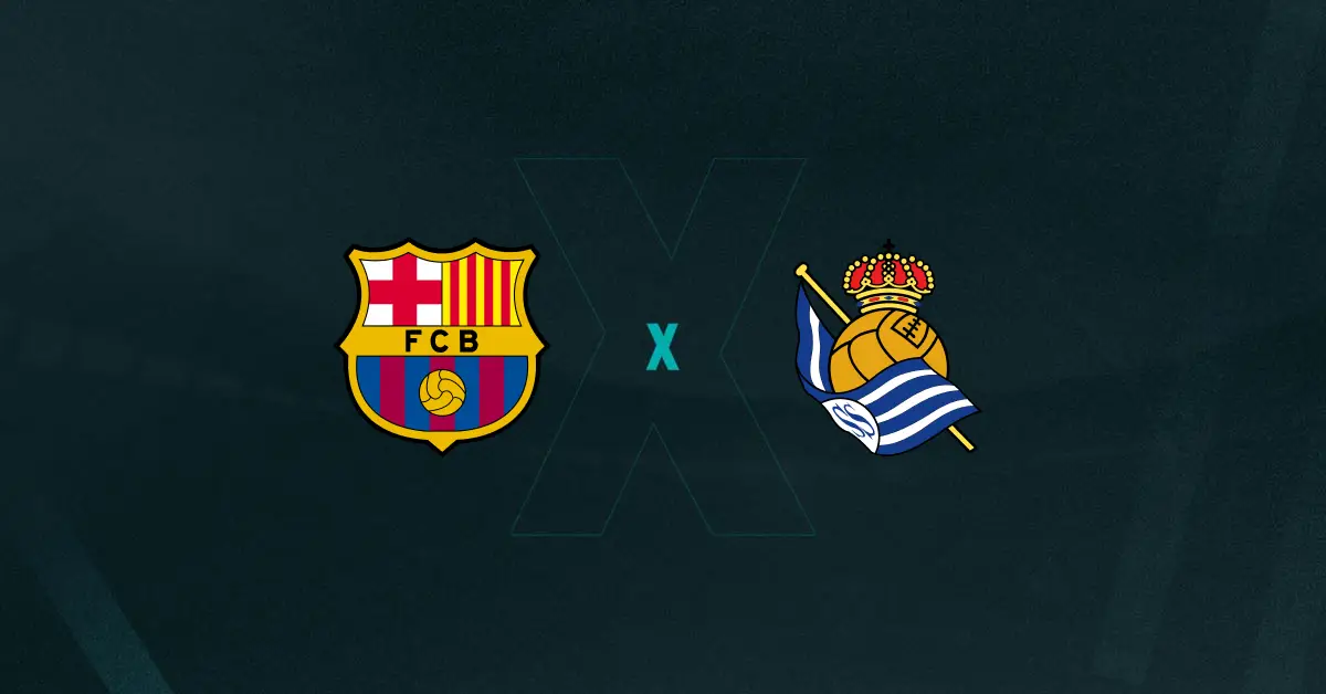 Escudos de Barcelona x Real Sociedad