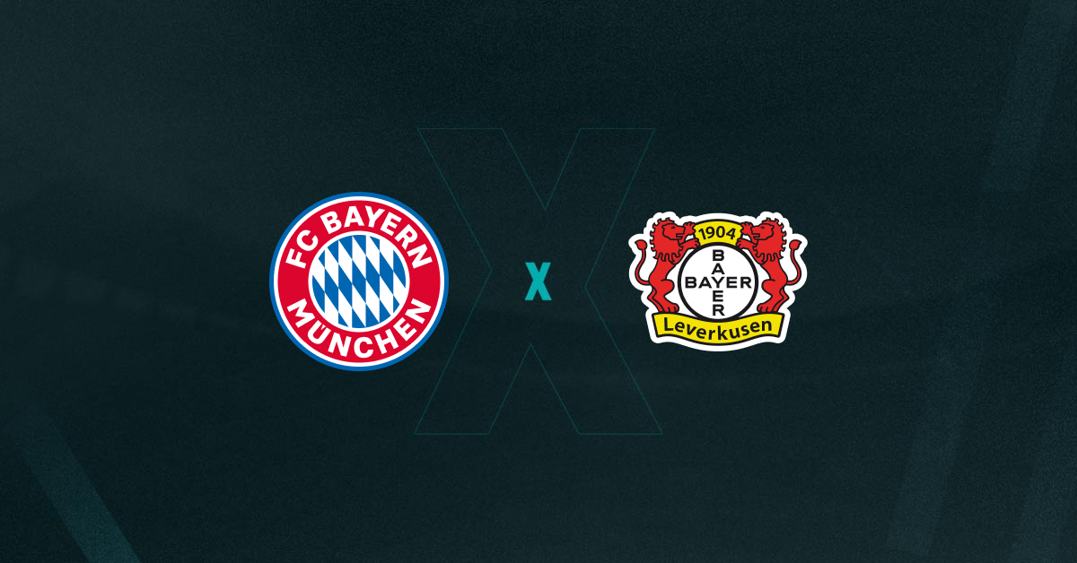 Escudos de Bayern de Munique e Bayer Leverkusen, que duelam pelas oitavas da Champions League