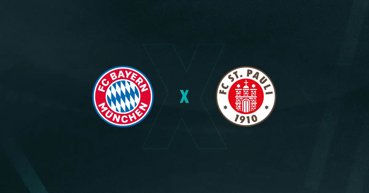 Escudos de Bayern Munique x St. Pauli