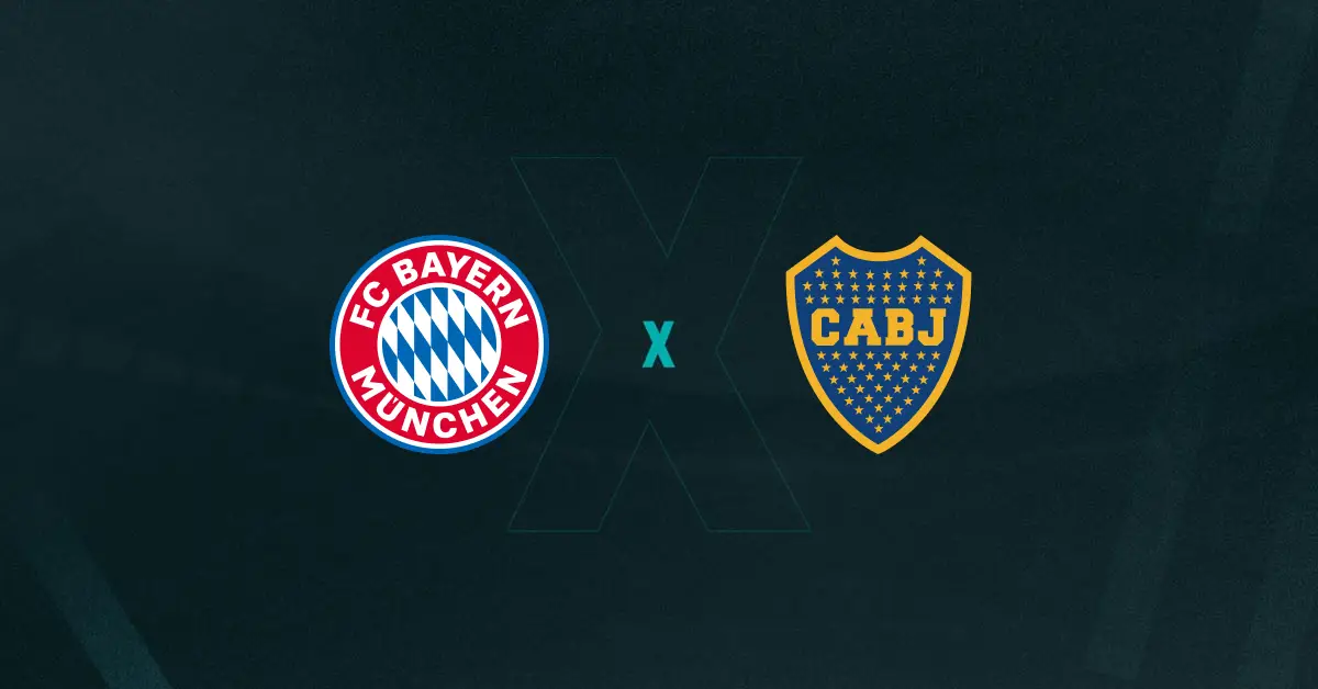 Escudos de Bayern de Munique e Boca Juniors, que duelam pelo Super Mundial
