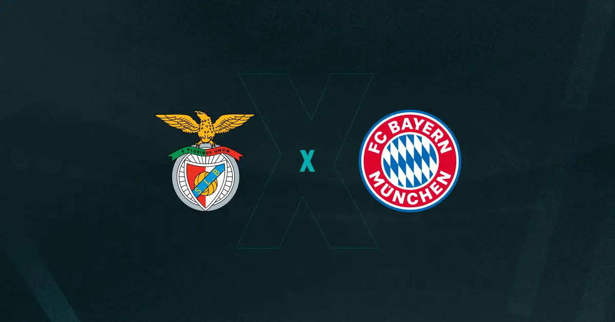 Escudos de Benfica x Bayern de Munique, que se enfrentam hoje pelo Mundial de Clubes