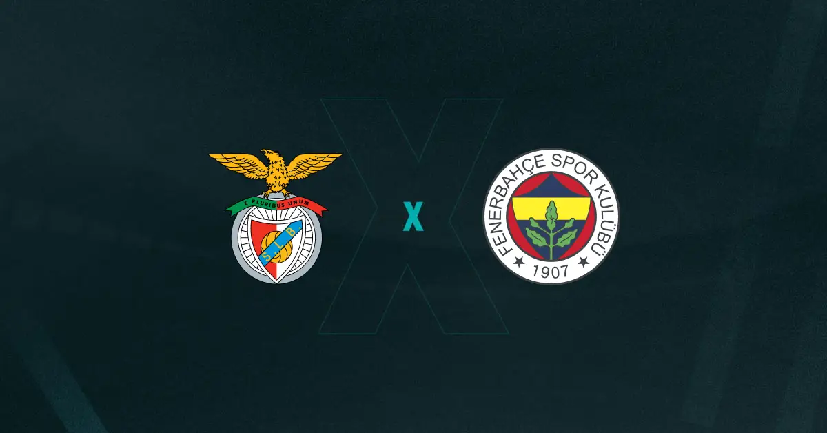 Escudos de Benfica e Fenerbahce, que se enfrentam em amistoso internacional