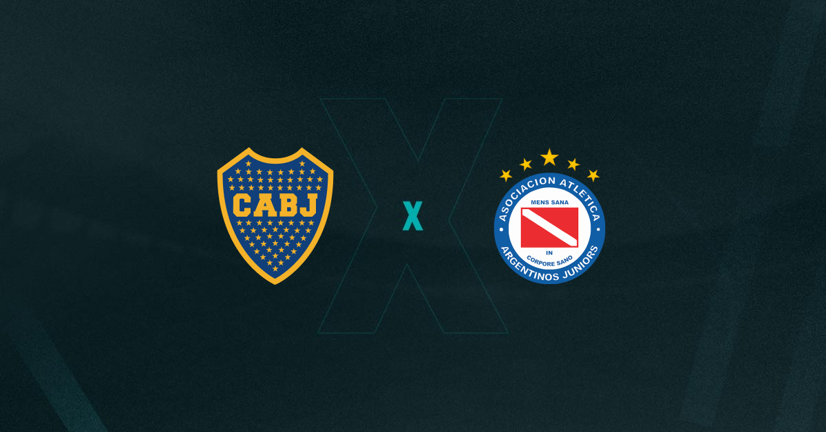 Escudos de Boca Juniors e Argentinos Juniors, que duelam pelo Campeonato Argentino