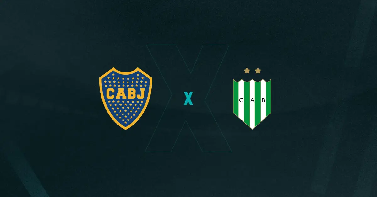 Escudos de Boca Juniors x Banfield, que se enfrentam pelo Campeonato Argentino
