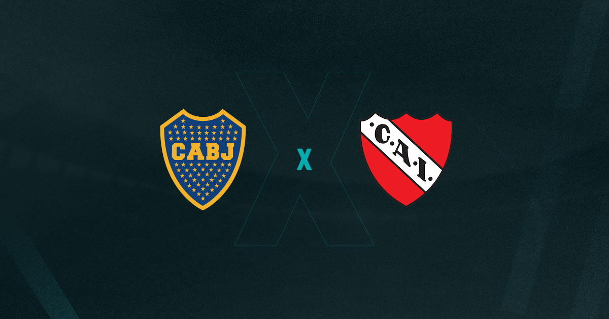 Escudos de Boca Juniors x Independiente, que se enfrentam pelas quartas do Campeonato Argentino