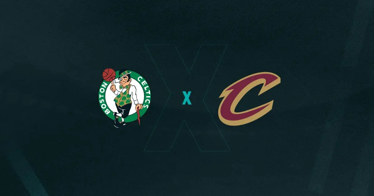 Escudos de Boston Celtics x Cleveland Cavaliers