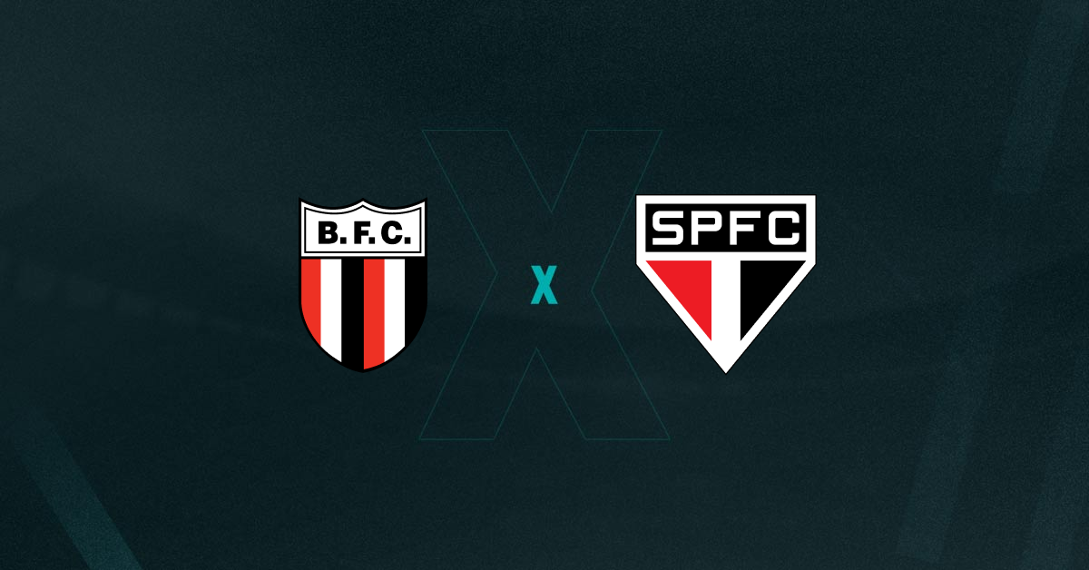 Escudos de Botafogo-SP x São Paulo, que duelam pelo Paulistão