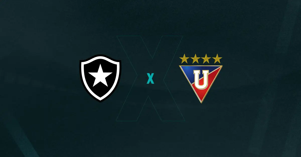 Escudos de Botafogo x LDU, que se enfrentam pelas oitavas de final da Libertadores