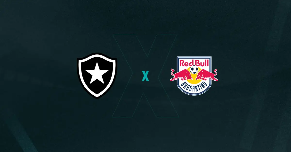 Escudos de Botafogo e RB Bragantino, que duelam pela Copa do Brasil