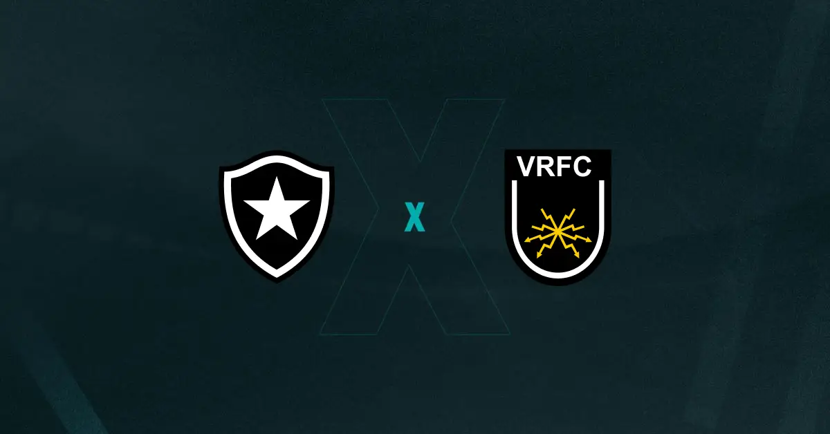 Escudos de Botafogo x Volta Redonda, que se enfrentam pelo Campeonato Carioca