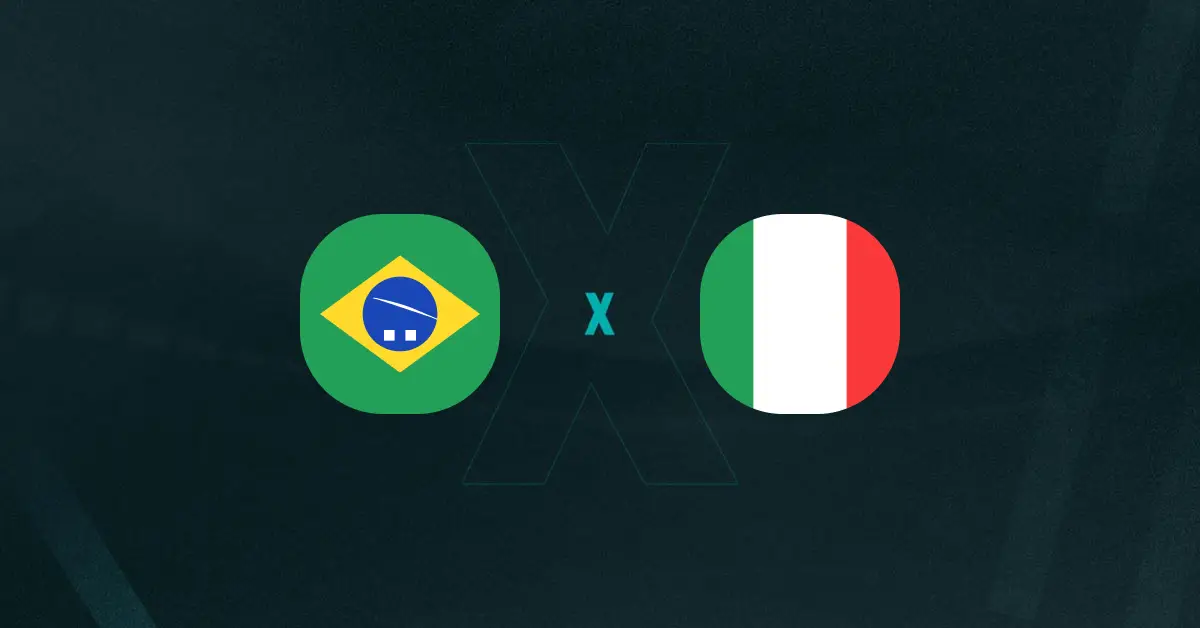 escudos de Brasil x Itália
