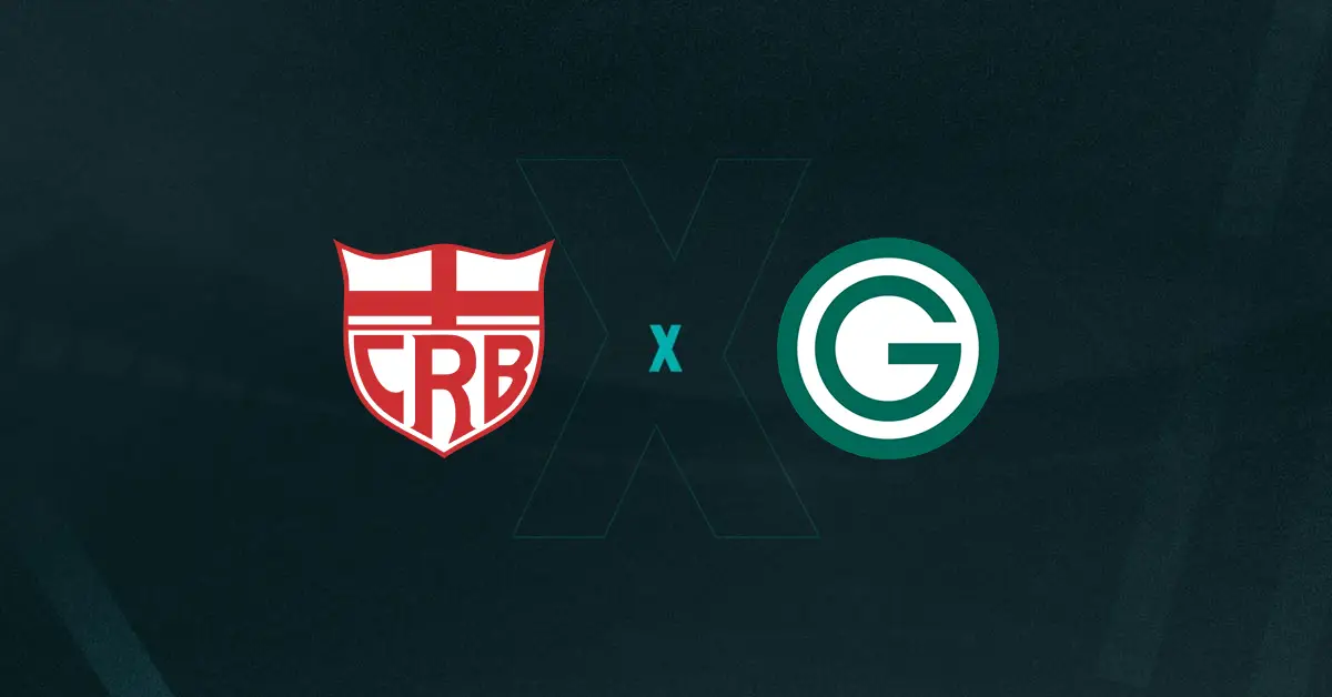 Escudos de CRB e Goiás, que duelam pela Série B