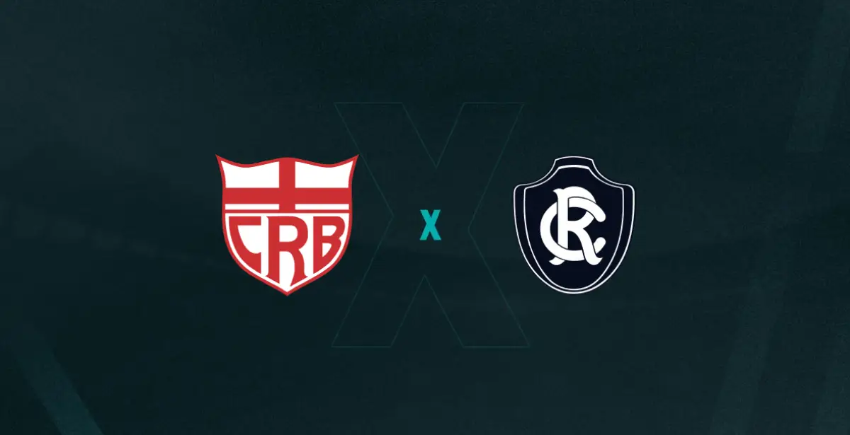 Escudos de CRB x Remo, que se enfrentam pela Série B do Brasileirão
