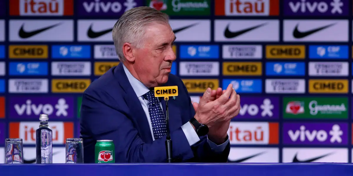 Carlo Ancelotti, treinador da Seleção Brasileira
