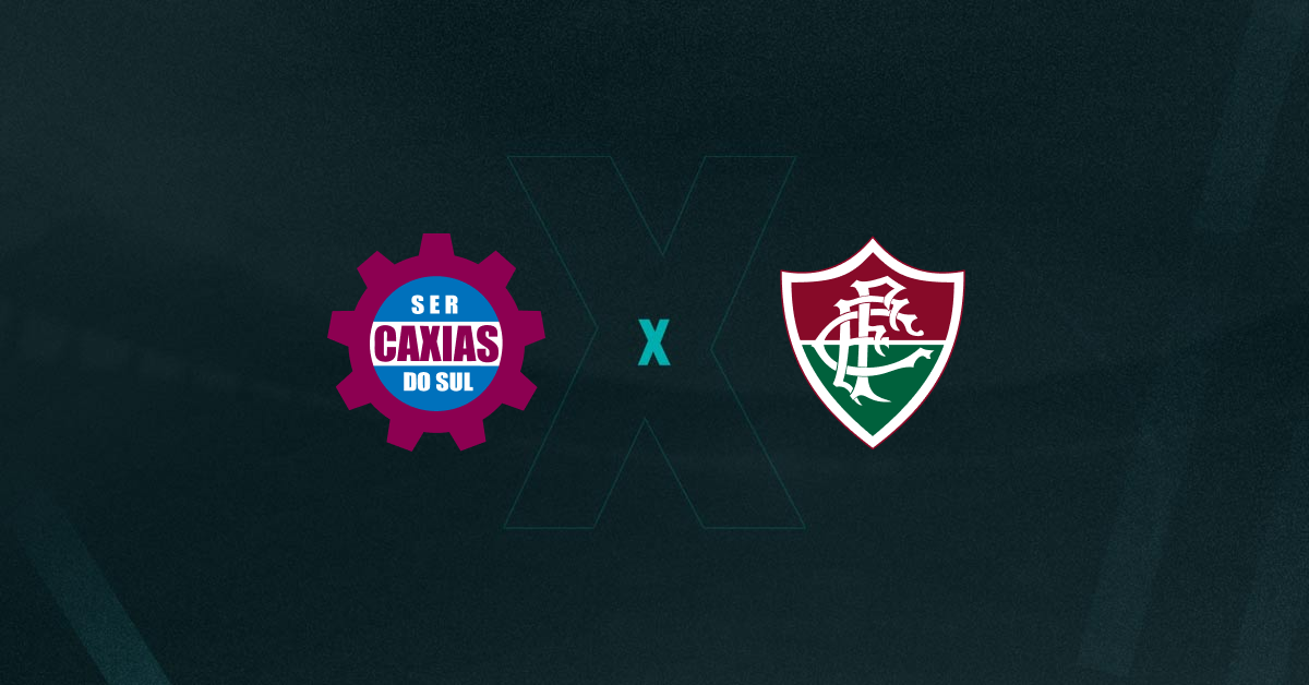 Escudos de Caxias e Fluminense, que duelam pela 2ª fase da Copa do Brasil