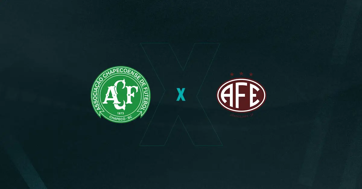 Escudos de Chapecoense x Ferroviária, que se enfrentam pela Série B do Brasileirão