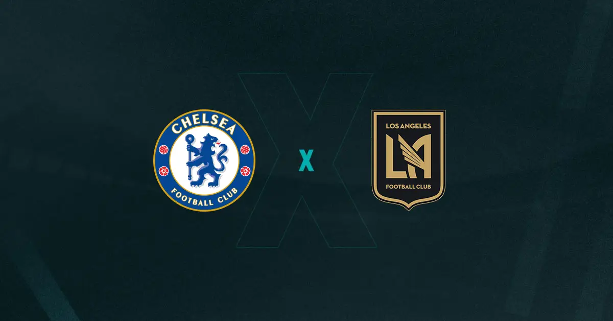 Escudos de Chelsea e Flamengo, que duelam pelo Super Mundial