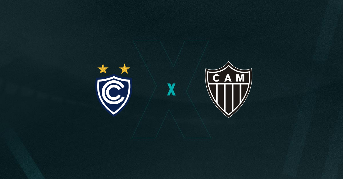 Escudos de Cienciano x Atlético-MG, que se enfrentam pela Sul-Americana