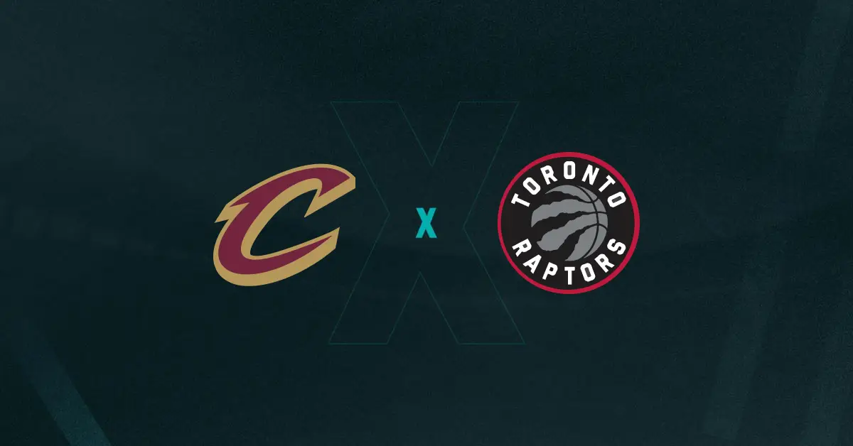 escudos de Cleveland Cavaliers x Toronto Raptors