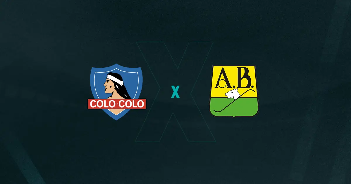 Escudos de Colo-Colo x Atlético Bucaramanga, que se enfrentam hoje pela Libertadores 2025