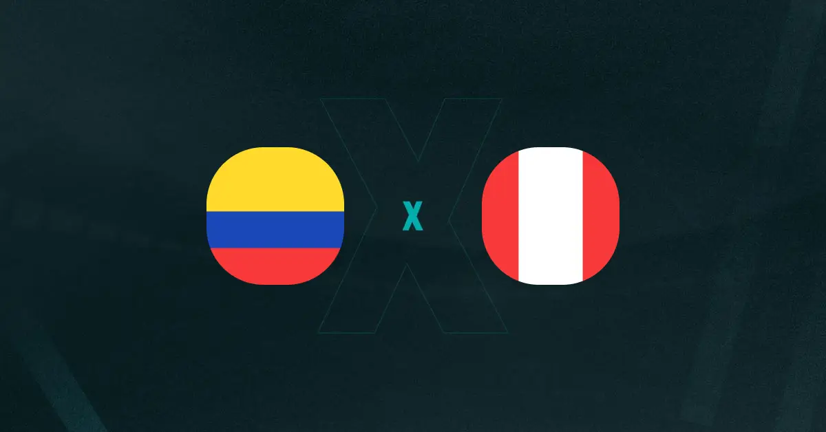 Escudos de Colômbia e Peru, que duelam pelas Eliminatórias Sul-Americanas