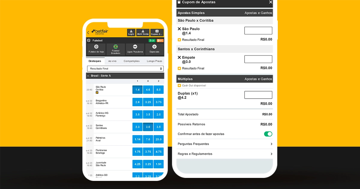 Faça o download do aplicativo da Betfair Esportes para Android