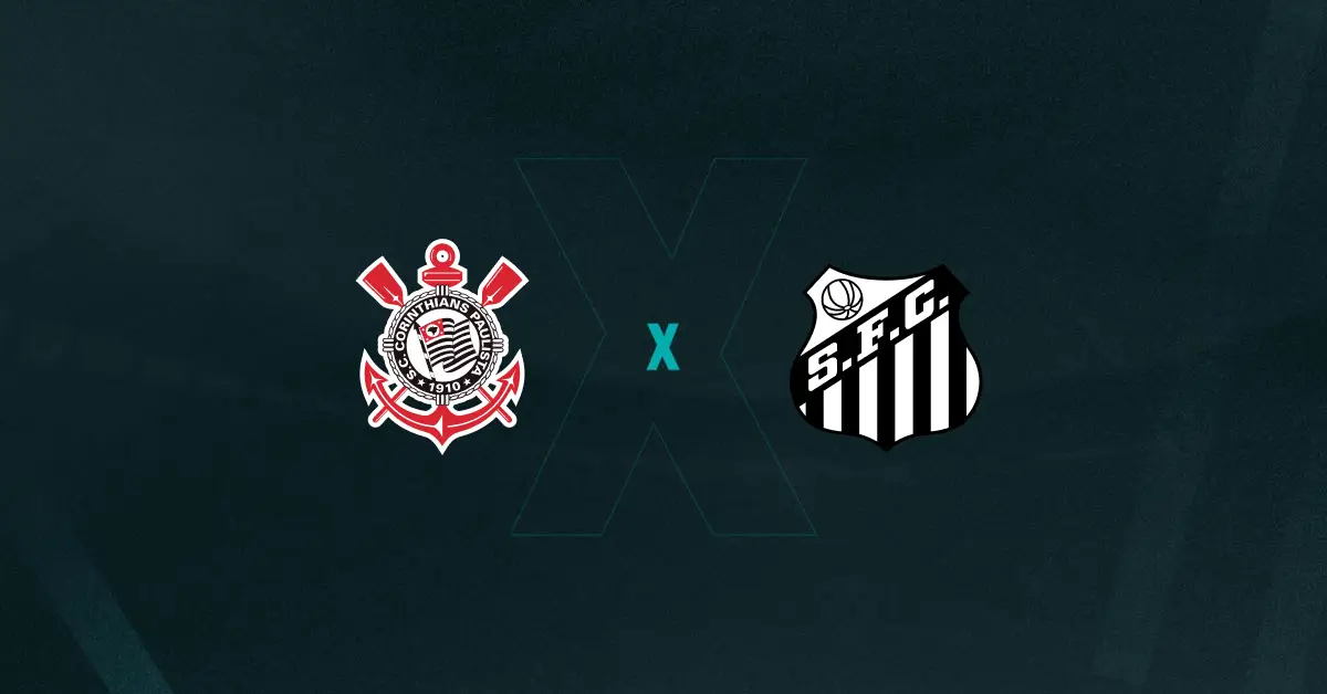 Escudos de Corinthians e Santos