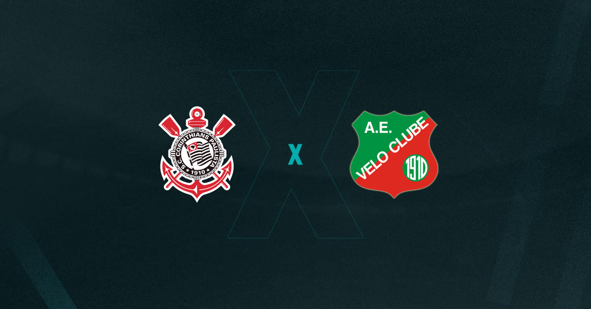 Corinthians e Velo Clube se enfrentam na rodada do Paulistão.