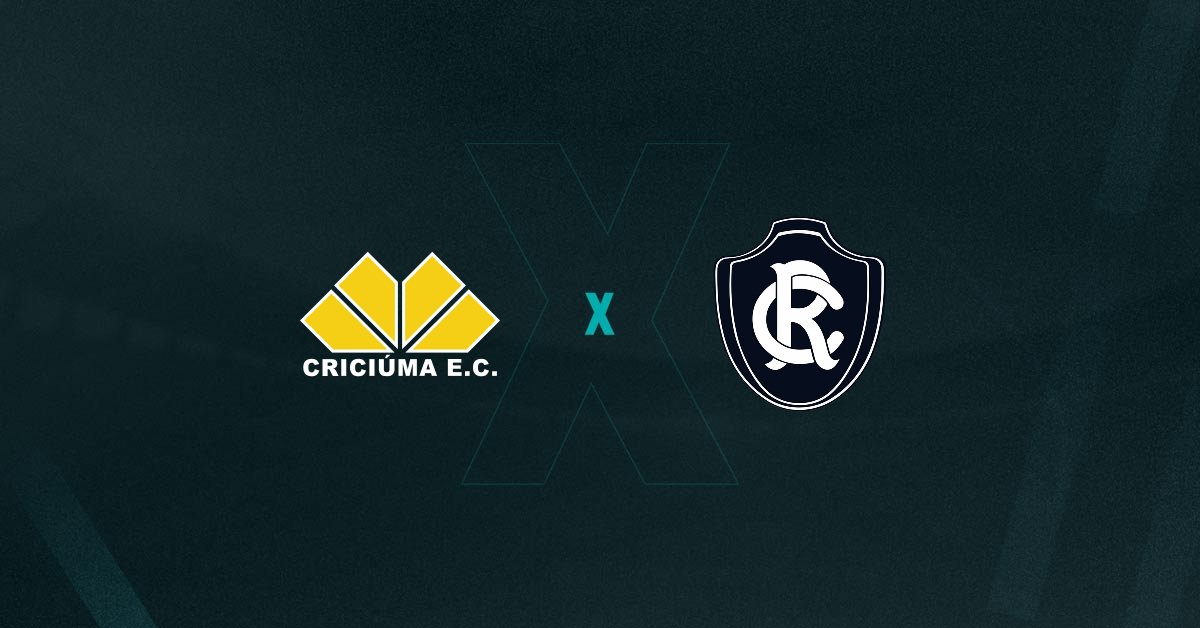 Escudos de Criciúma x Remo, que se enfrentam pela Série B
