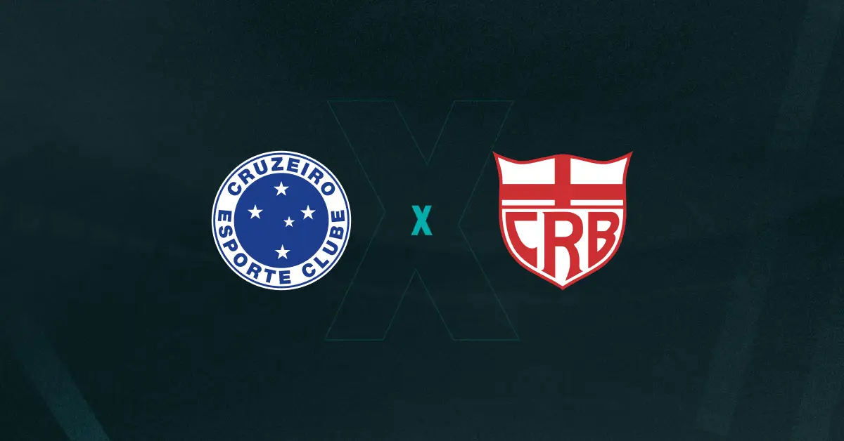 Escudos de Cruzeiro e CRB, que se enfrentam pela Copa do Brasil