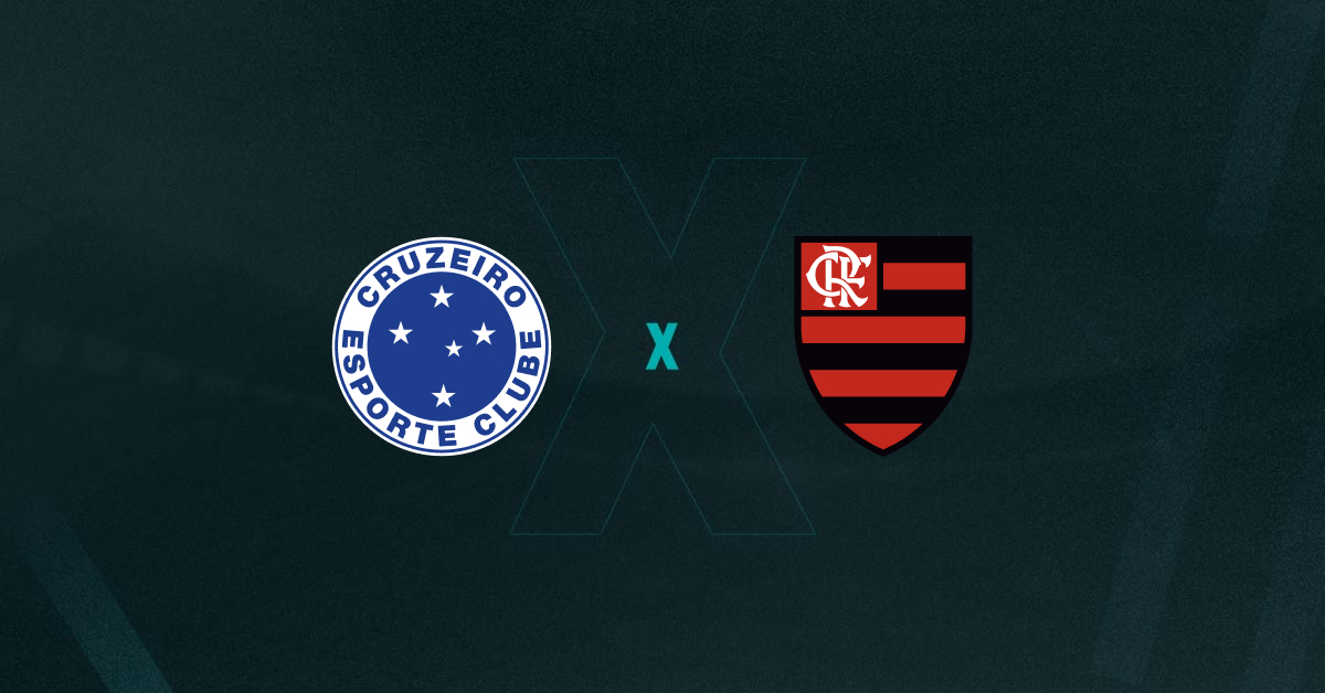 Escudos de Cruzeiro x Flamengo, que se enfrentam pelo Brasileirão 2025