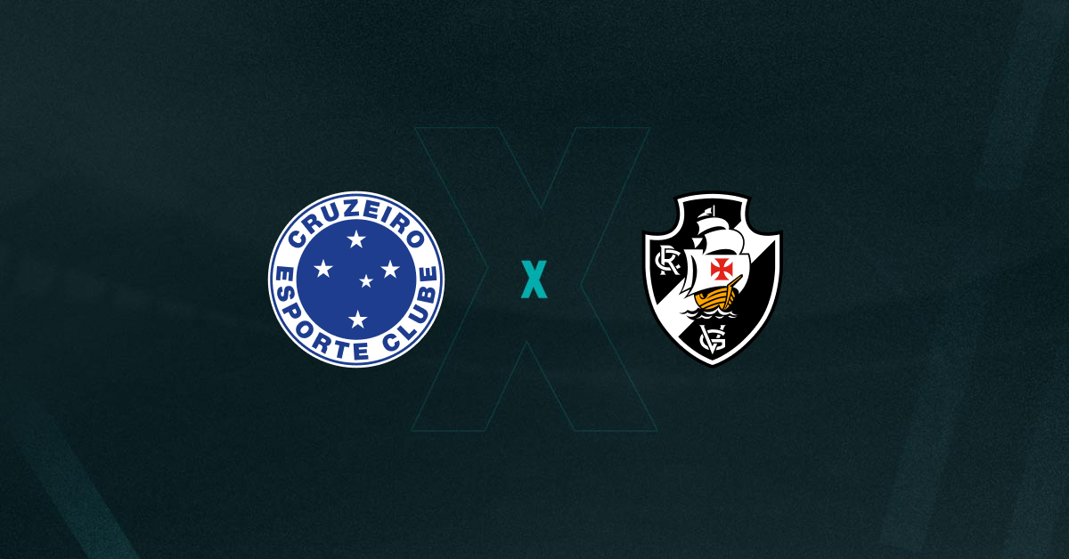 Escudos de Cruzeiro e Vasco, que se enfrentam hoje pela 6ª rodada do Campeonato Brasileiro 2025.