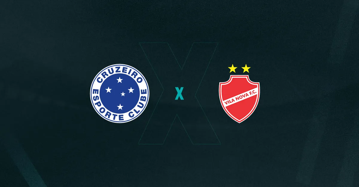 Escudos de Cruzeiro e Vila Nova, que duelam pela Copa do Brasil